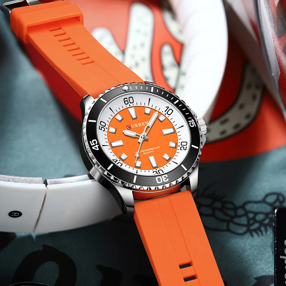 FORSINING Orologio analogico al quarzo, da uomo, con