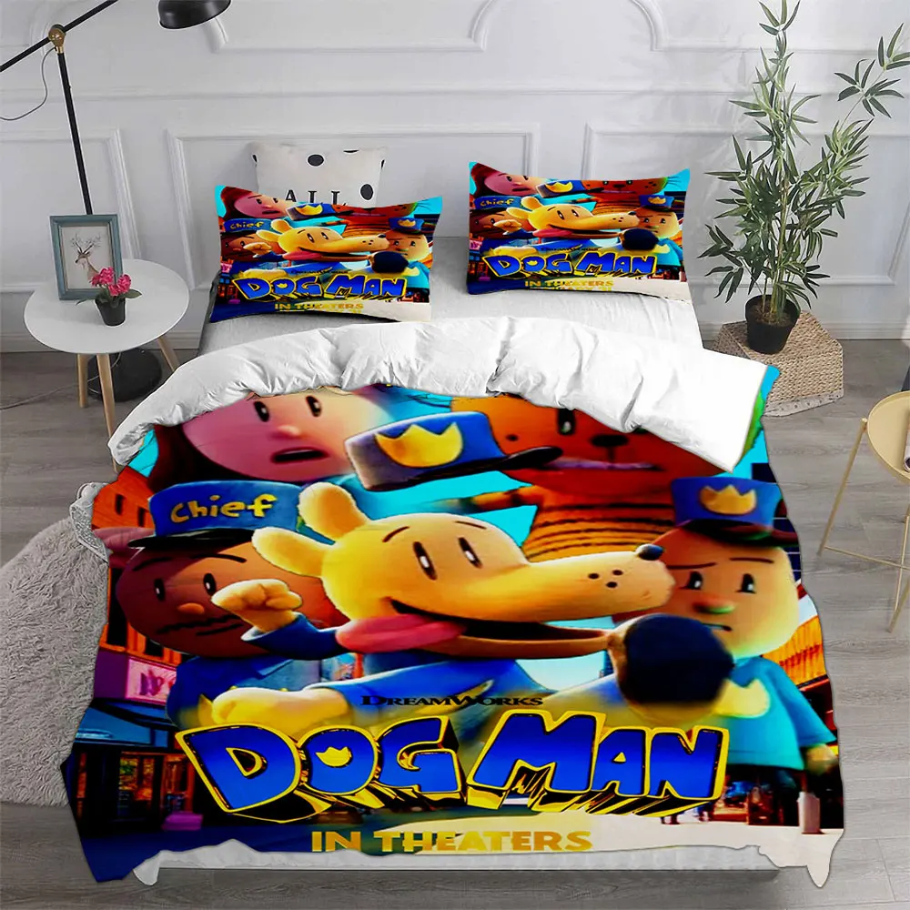 Dog Man (2025) Bedding Sets Quilt Bed Cover Comforter Duvet Cover Pillow Case 2-3 Pieces Sets Teenagers Children's Gifts 5