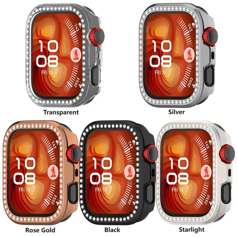 Bling Double Row Diamond Crystal Protective Watch Case & Band