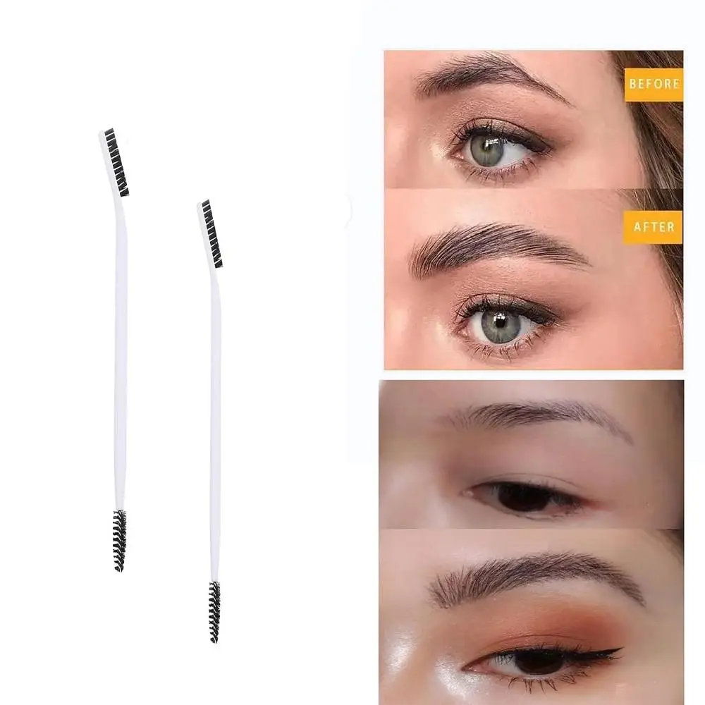 Eyebrow Brush Professional Double Washable Eyebrow Eyelash Shaper Eye Brow Brush for Grooming Brows Reusable MakeupTool makeup brush set makeup brush eyelashes brush eyelash brush makeup tool set makeup tool