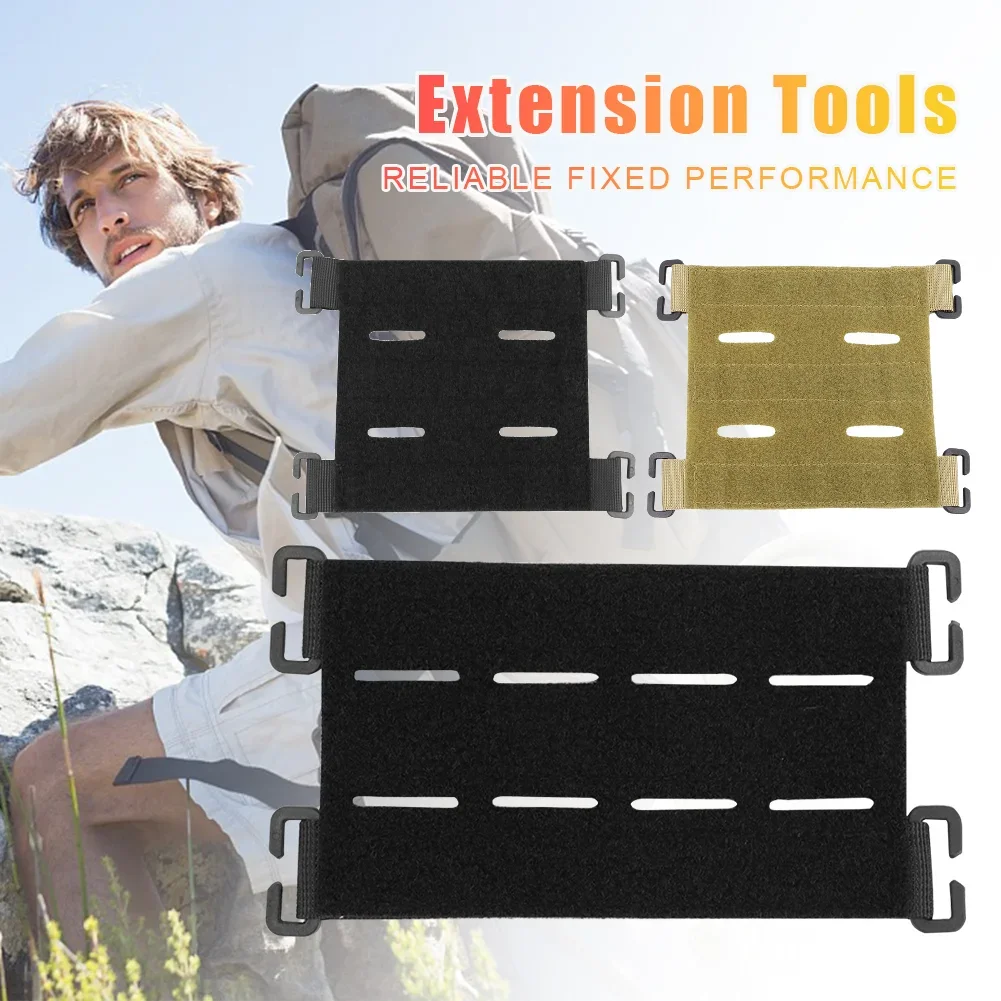 Mini Patch Board Molle Patch Panel Molle Display Holder Tactical Strips Touch Fastener Base for Backpack Hunting