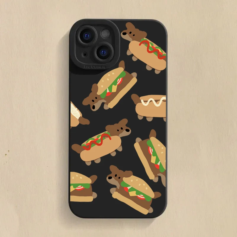 Adorable Cartoon Dog Silicone Soft Phone Case Cover