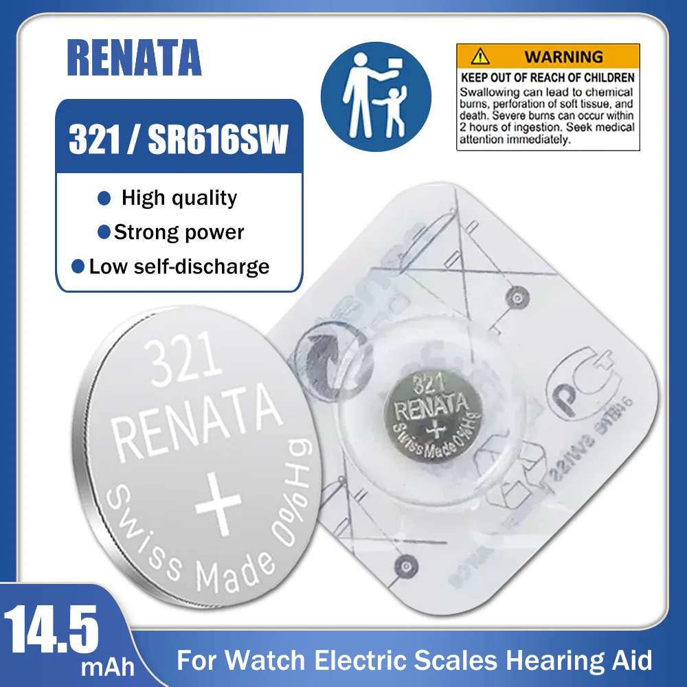 1-5PCS-100-Original-Brand-New-Renata-321-SR616SW-D321-GP321-1-55V ...