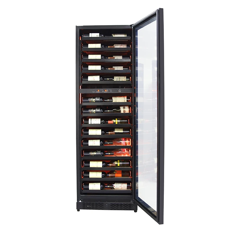 Large Narrow Built in New Colorful 54 Bottles Invert Compressor Wine Bottle Refrigerator Cooler