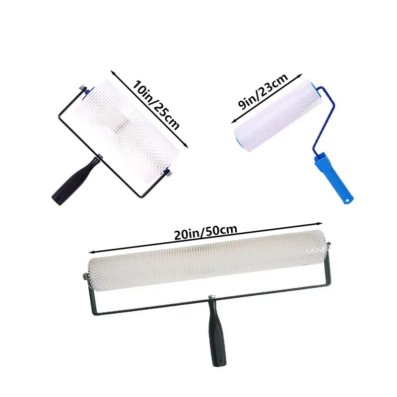 20in/10in/9in Epoxy Floor Construction Defoaming And Needle Punching And Deflation Drum Brush Self-Leveling Cement Special Tool