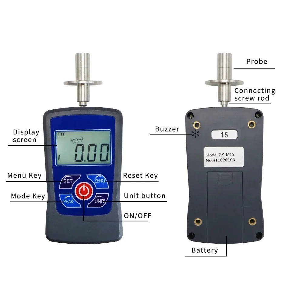 Portable Fruit Firmness Penetrometer Sclerometer Fruit Hardness Tester For Determining The Maturity Level Of
