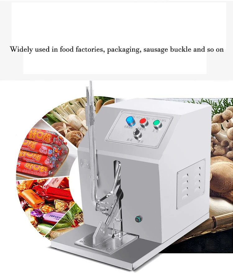 

Durable Plastic Screw Nail Tying Binding Packing Machines Fruit Shop Bag Neck Sealer Aluminum U Shape Staple Machine