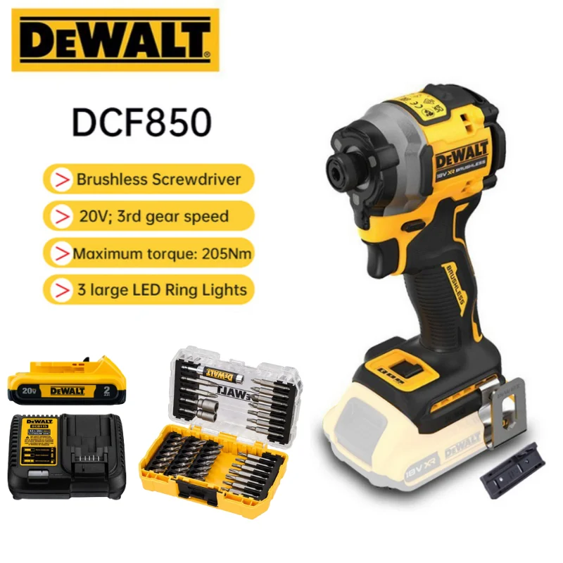 Dewalt Dcf850 Cordless Electric Screwdriver Brushless Portable Large