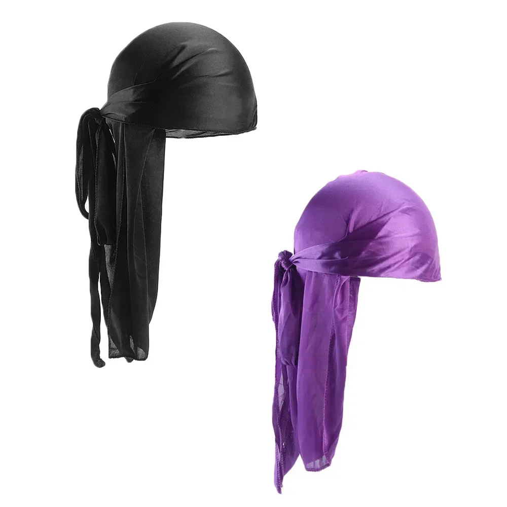 2-Pack Durag Pirate Hat - Soft, Fragrance-Free, 360 Waves, Extra Long Tail for Maximum Comfort and Style 6