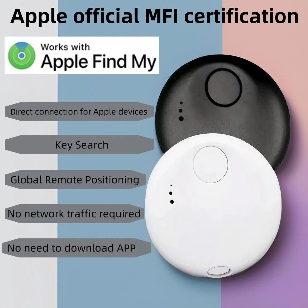 Bluetooth GPS Tracker for NTag Apple Find My to Locate Bag Bottle Card Wallet Bike Keys Finder Compact & Lightweight