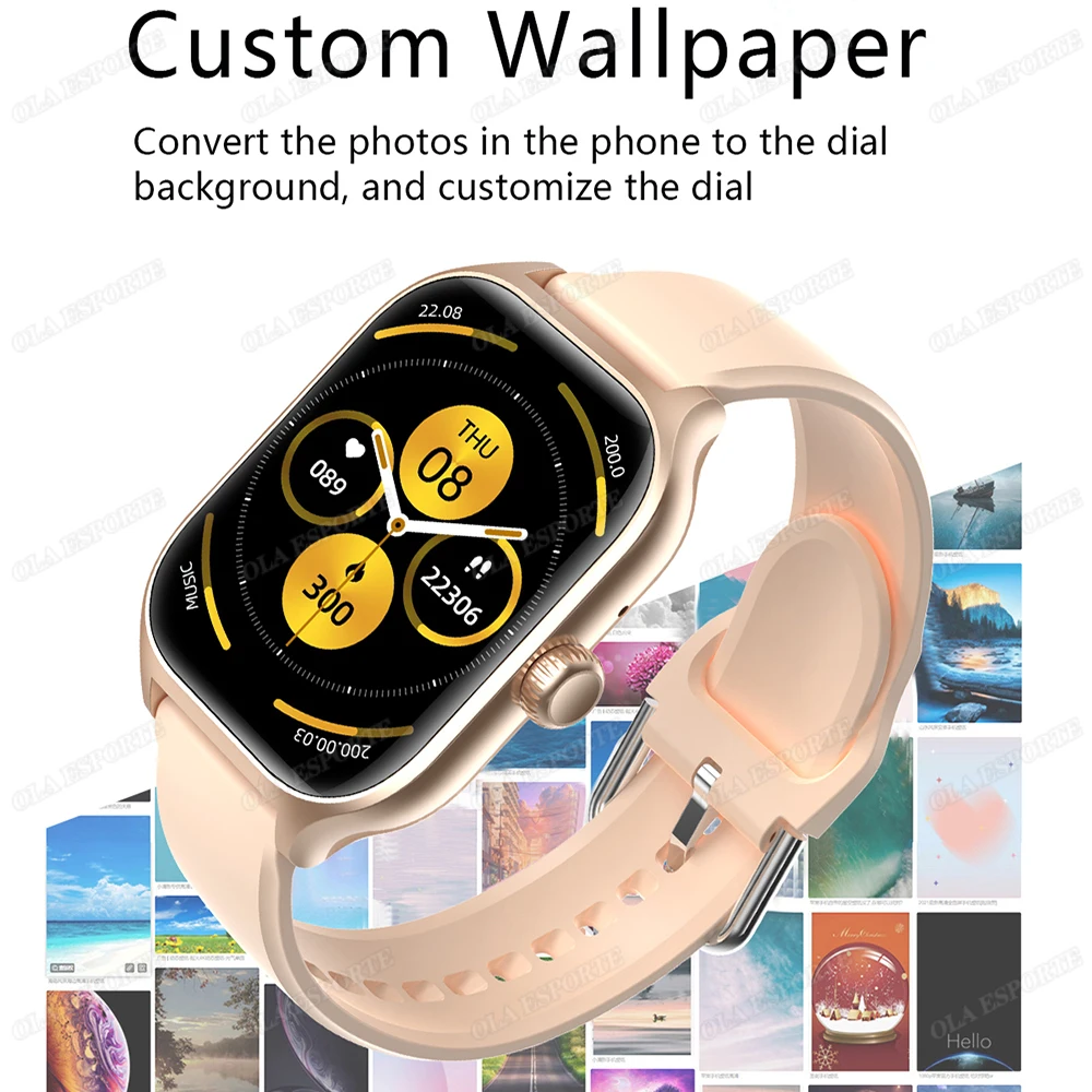 2026 New Men's Smart Watch Women's Gift 2.01inch HD Full Touch Screen Sports Fitness Watch Electronics Bluetooth Talk Smartwatch 2