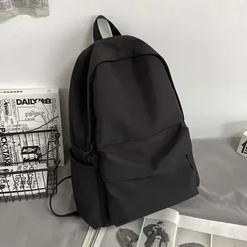 Zaino Versatile Nero Grigio Bianco Rosso di Alta Qualità, Grande Capacità, Impermeabile, Borsa da Viaggio Lavabile in Nylon, Borsa per Computer Unisex