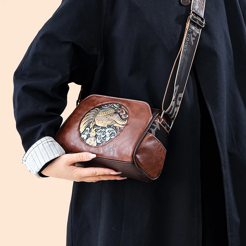 MOODS Vintage Style Cross Body Bags For Women Elephant
