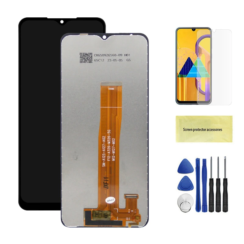 Pantalla LCD de 6,5 pulgadas para móvil, digitalizador táctil para Samsung M12, M127, SM-M127FN/DS, SM-M127F/DS