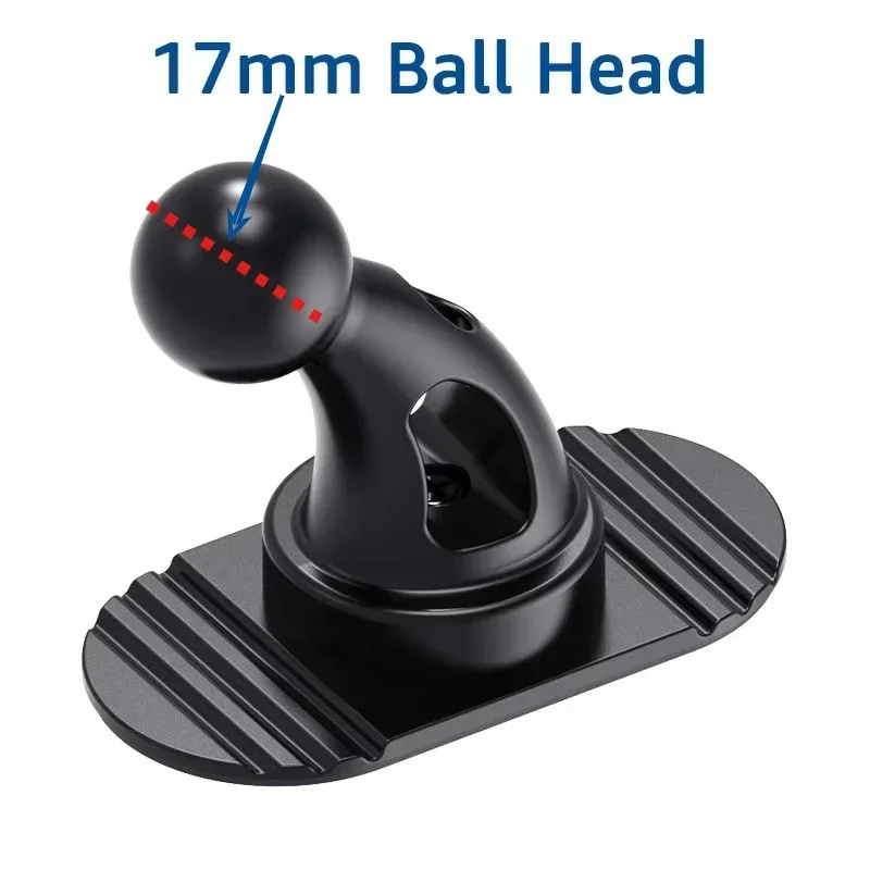Universal 17mm Ball Head Sticky Base Car Phone Holder Dashboard Mount for Mobile Phone Stand Car Accessory