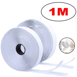 Self - Adhesive Hook and Loop Tape Fastener - Heavy - Duty Double - Sided Velcro Roll - 25mm (White 1M)
