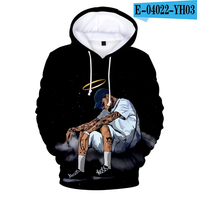 

New Rapper Chris Brown Hoodies 3D Print Sweatshirt Personality Popular Men Women Casual Autumn Winter Heart Break Design Hoodies