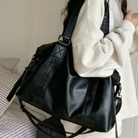 Sac fourre-tout en cuir pour femme, sac à main de simplicité, solide, vintage, initié, sac messager pour femme, mode 2