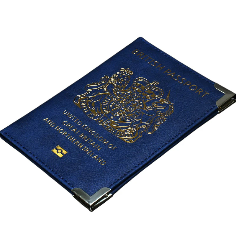 United Kingdom British Passport Cover UK Women Case for Passport Pink PU Cover of British Passport - 2