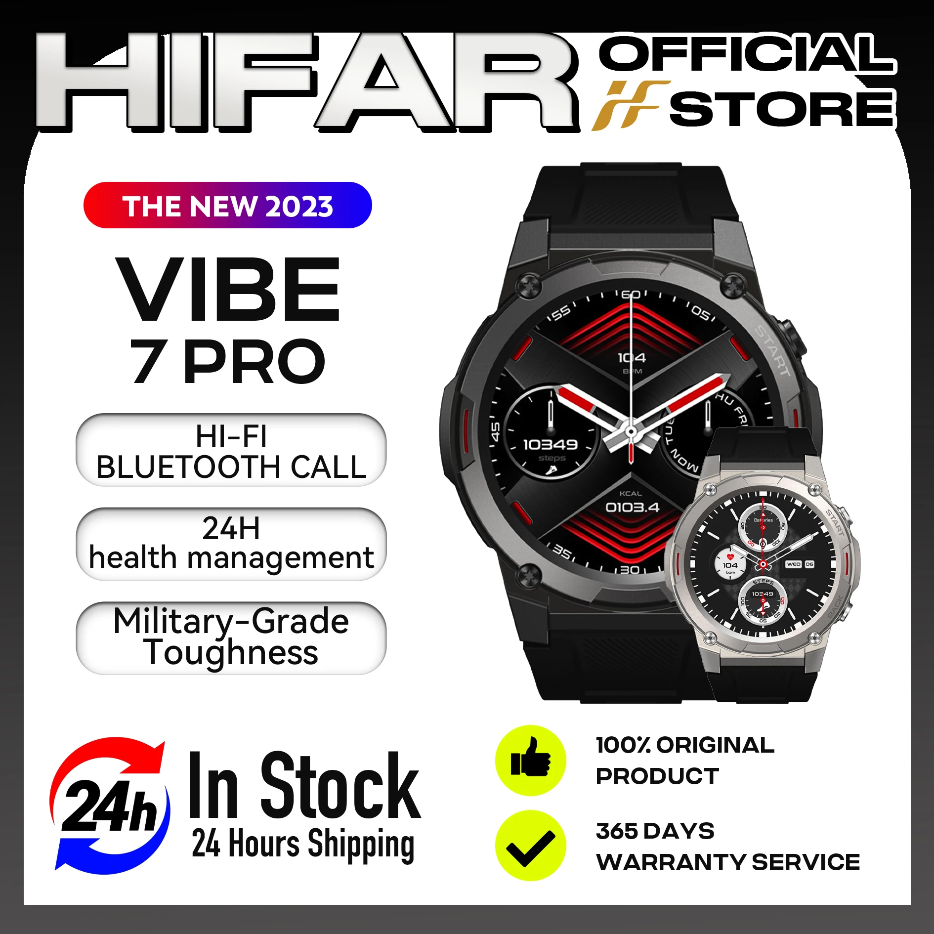 Zeblaze Vibe 7 Pro smartwatch — Worldwide delivery