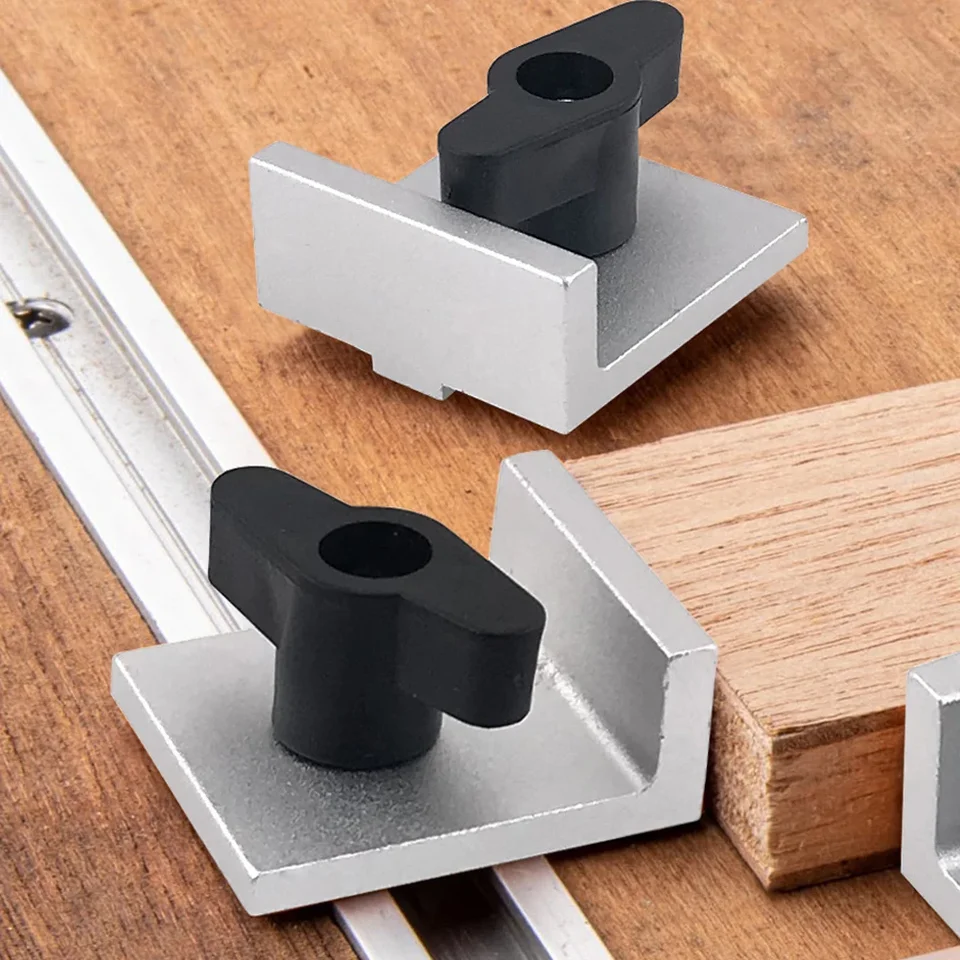 thumbnail image 2 of T Track Bidirektional Short Stop Kit 4PK For Woodworking And 2 of 9