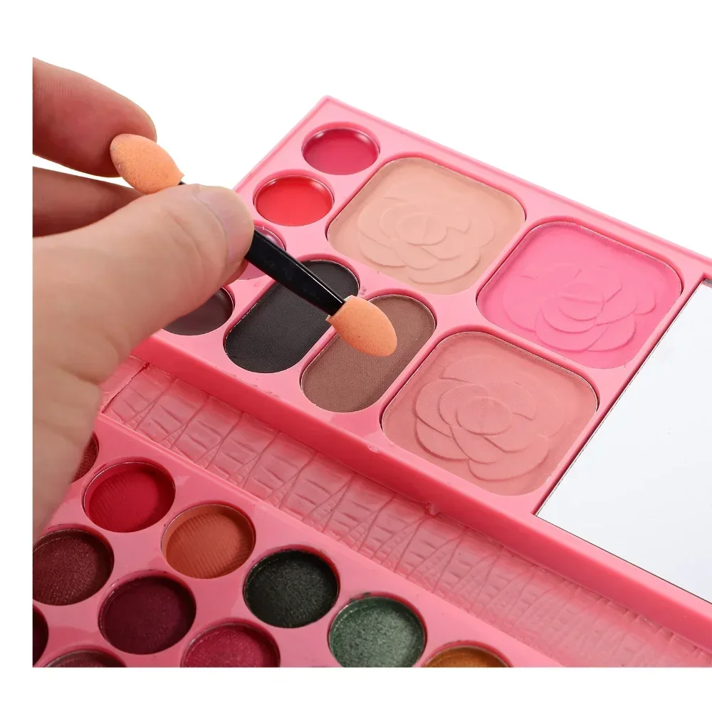 33 Colors Makeup Set Eye Shadow Powder Blush Lipstick Lasting Cosmetics Makeup with Mirror For Beginner Travel Portable Palette 3