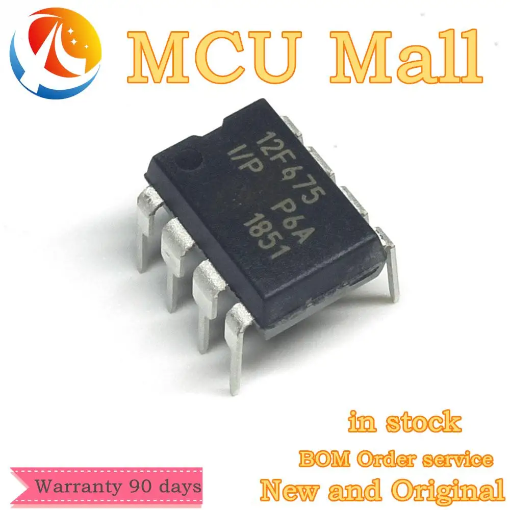 10PCS-LOT-NEW-PIC12F675-PIC12F675-I-P-12F675-I-P-12F675-DIP8-IC-in ...