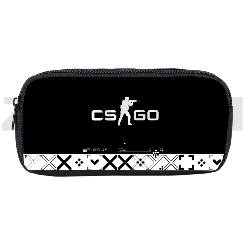 3D 게임 CS GO 연필 케이스 애니메이션 CSGO 펜 가방, 학생 문구 보관 가방, 여성 남성 화장품 가방, 메이크업 파우치, 사무용품