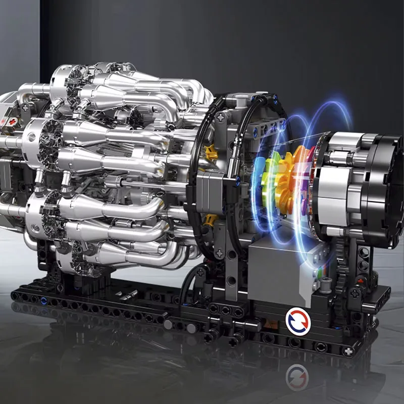 Mould King 10216 Turbojet Engine view 3