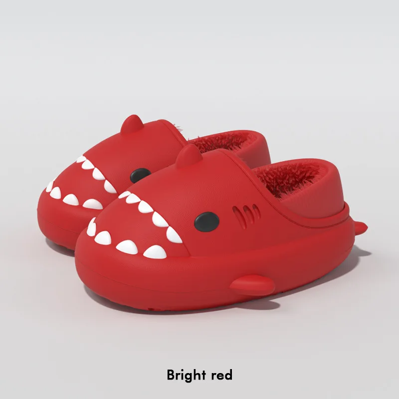 Comwarm Winter Männer Shark Hausschuhe Flauschigen Männer Cartoon Hausschuhe Plüsch Männer Shark Baumwolle Schuhe Im Freien Wasserdichte Fuzzy Männer Hausschuhe – Detail 26