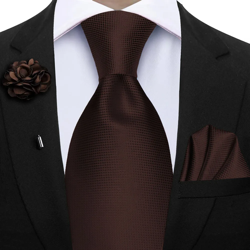Elegant Peacock Blue Plaid Men's Accessory Set - Tie & Pocket Square Collection