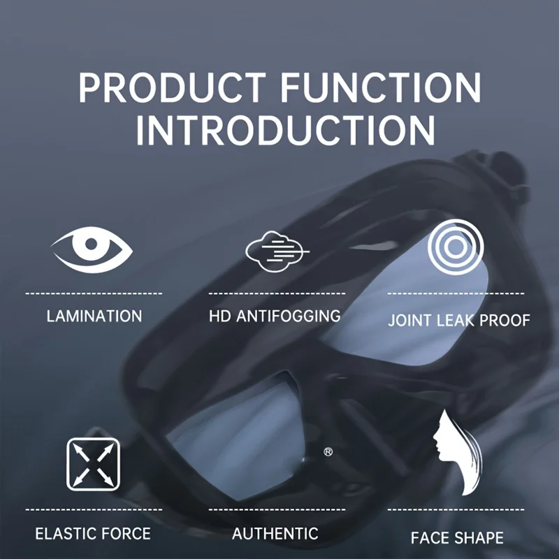 Professional Snorkeling Mask Diving Adjustable Transparent Goggles Suitable Water Sports Diving Scuba buceo 스노클링 마스크