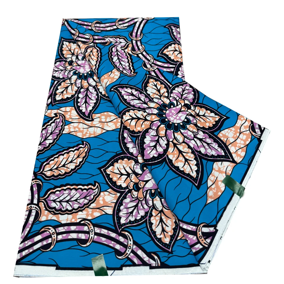 【未使用 レア】アフリカ ジンバブエ フラワーバティック★ハンドメイド壁掛 敷物 Wholesale Veritable Super Africa Wax Print Fabric African