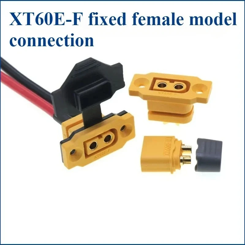 Gold-Plated High Current XT60E-F Quick Charge Mountable Connector