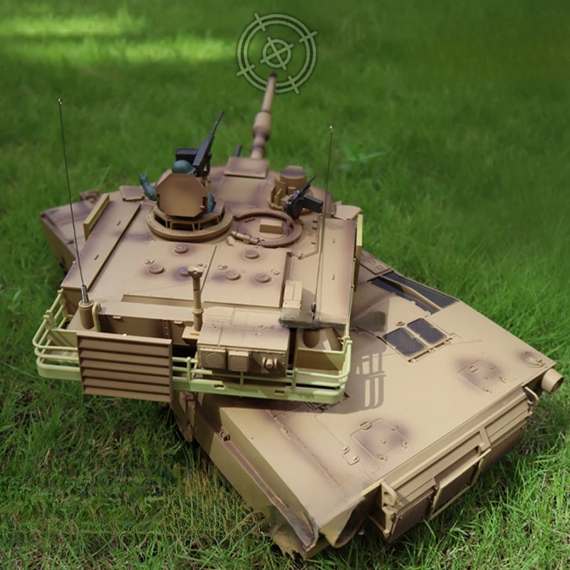 1:16 Henglong 3918-1 U.S. Army M1A2 War Car Simulated Smoke Device Infrared Combat Military Electric Abrams Tank 2