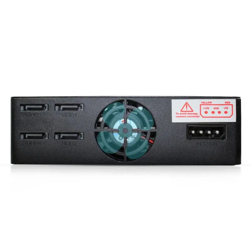 Polegada Slots Rack Interno Hard Drive Hdd Ssd Mobile Enclosure Cover com Led Indicador Capacidade Expansão He2006 4x2.5 - Imagem 4