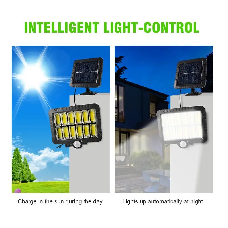 

Solar Powered Outdoor Wall Light Waterproof PIR Motion Sensor Garden Park Lighting Courtyard Street Decoration Lamp
