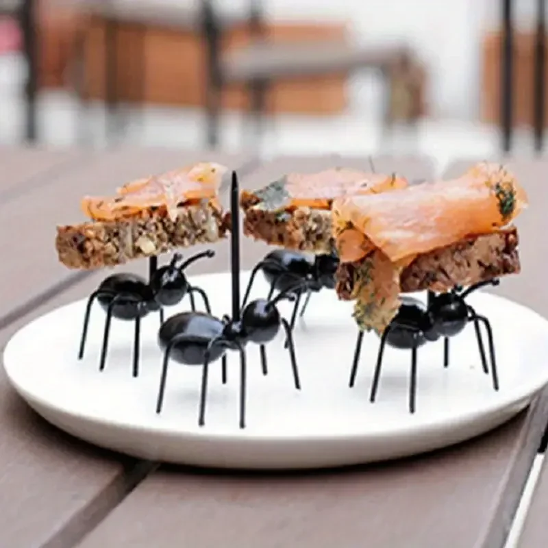 12 Pcs Animal Appetizer Forks Reusable Ant Food Pick, Fruit Toothpicks Dessert Fork Cocktail Picks
