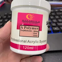 Clear Acrylic Powder 4oz 120ml Polymer Crystal Clear Acrylic Powder  Nail Artistry Premium Acrylic Nail Powder Clear in 120ml 2