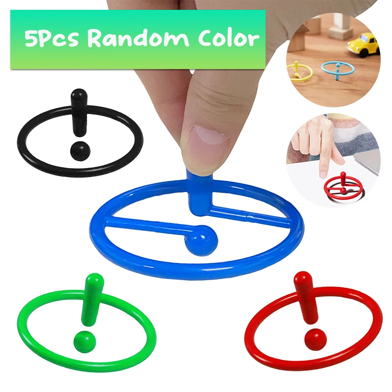 

5Pcs Creative Stress Relief Hovering Exclamation Point Gyroscope Decompression Toys Children's Educational Desktop Fingertip Toy