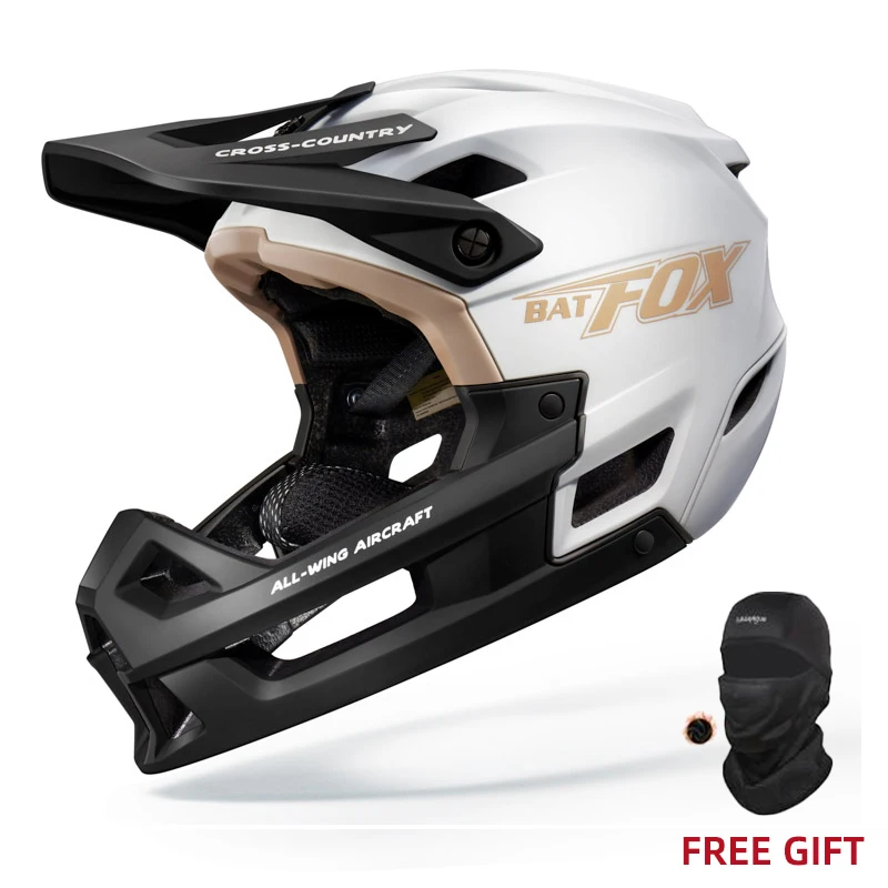 BATFOX Full Face Mountain Bike Helmet Off-road Certification