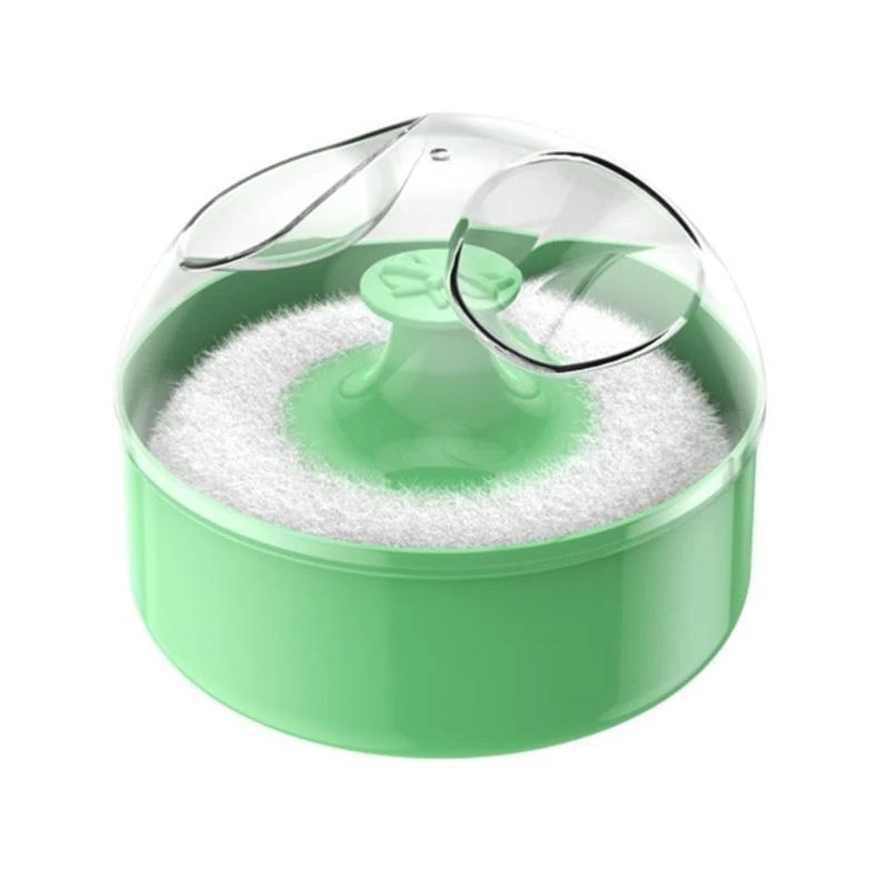 Baby Body Cosmetic Powder Puff and Container Case Infant Kid Powder Puff Empty Loose Box Large