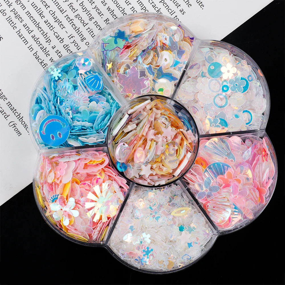 Stylish Sequin PVC Loose Sequins Crafts Paillettes For Sewing Wedding Decoration DIY Accessories sequin embroidery accessories sequin sewing accessories sequins for crafts sequins accessories
