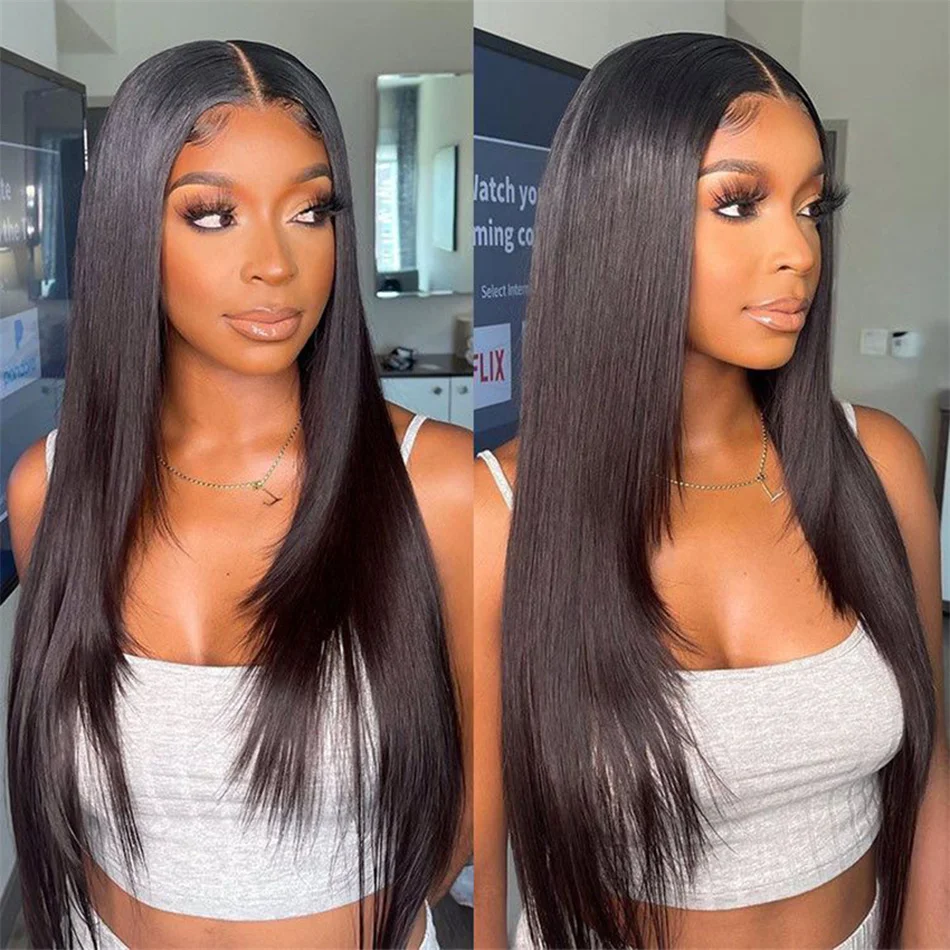 

13x4 Hd Straight Lace Frontal Wig 30 34 Inch Bone Straight Lace Front Wigs For Women Human Hair Preplucked