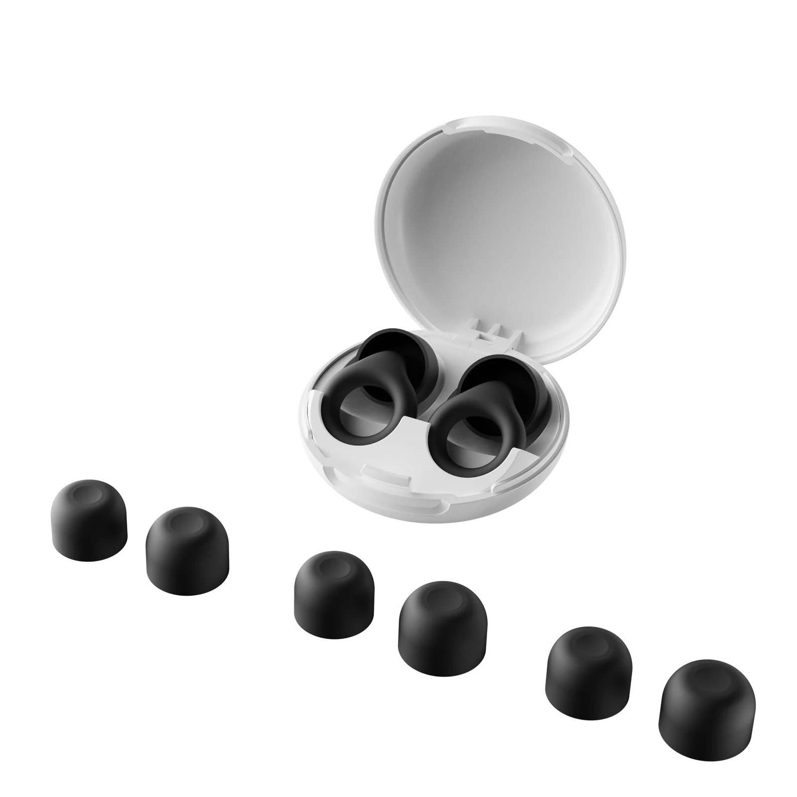 Tappi per le orecchie in silicone per il nuoto Sonno Cancella il rumore Riduzione lenta del rimbalzo-Insonorizzazione Riduce i disturbanti - Tappi per le orecchie ad anello di qualità