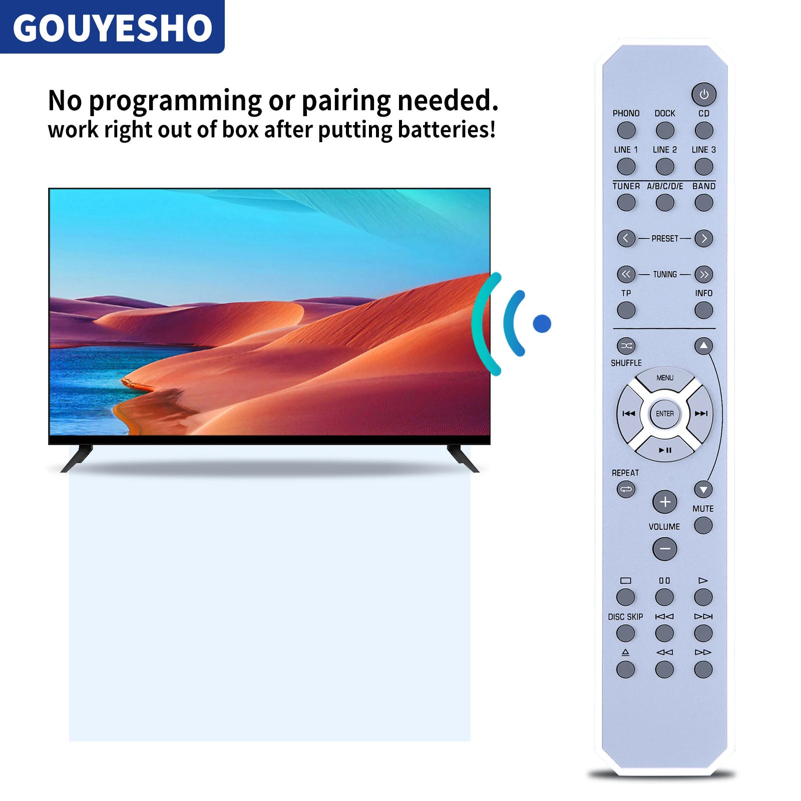 Yamaha RAS9 replacement remote control of another appearance ZH44540