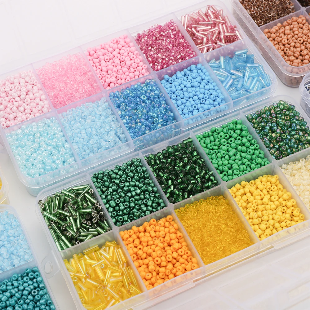 Perle Di Vetro 4/6/8/10mm Perline Rotonde Sciolte Del - Foto 14