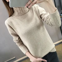Knitted Sweater Women 2026 Autumn Winter Korean Turtleneck Long Sleeve Pullover Female Pink Knitwear - Image 5
