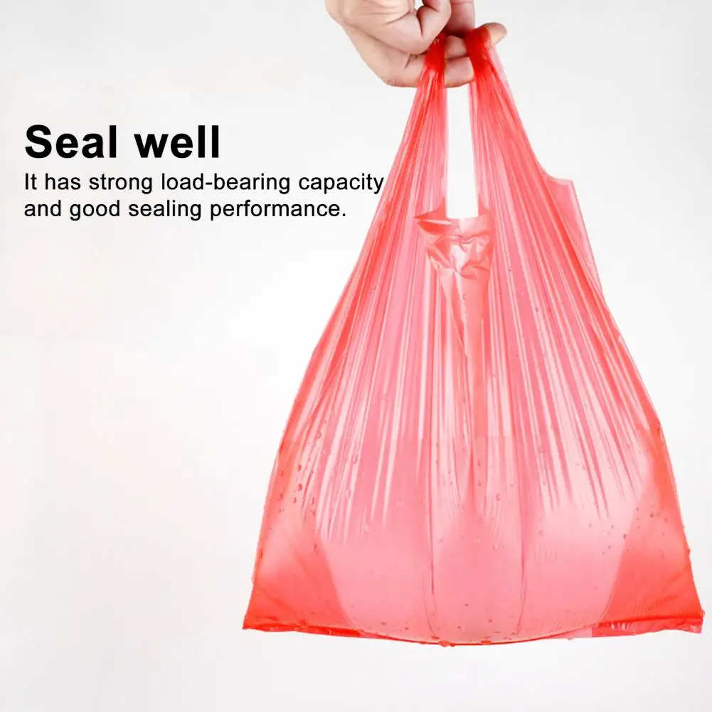 100Pcs 18/22/24/26/28/32/36/40cm Grocery Shopping Bags Large Strong Load-bearing Disposable Garbage Bags With Reinforced Handles