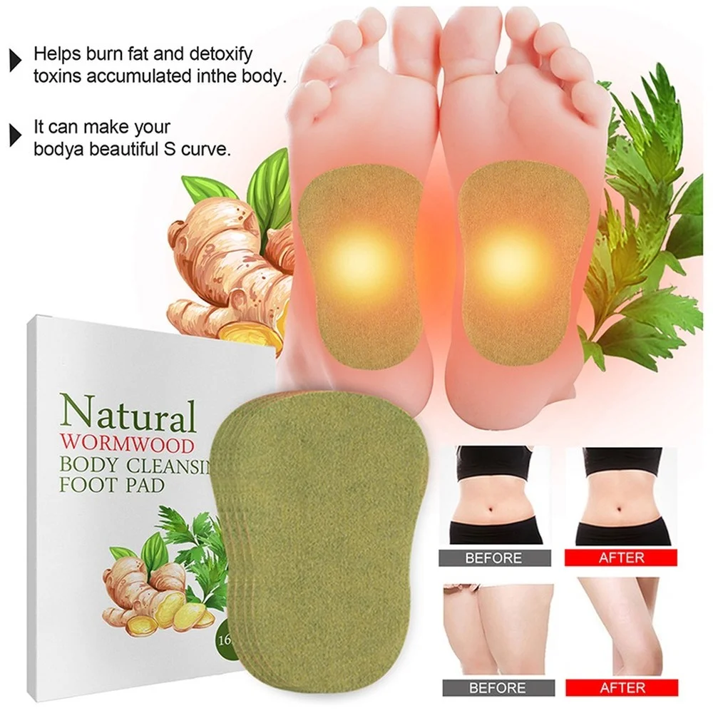16pcs Foot Patch Detox Foot Patch Parches Desintoxicantes Pies Kinoki Pads Parches Desintoxicantes Cuidado De Pies